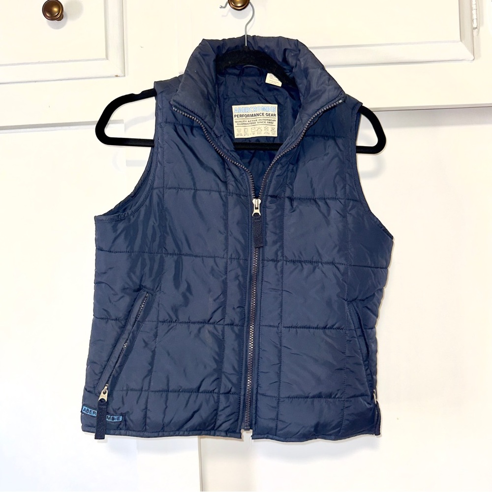 Abercrombie & Fitch Blue Performance Puffy Vest